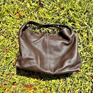 Goldwater Creek Brown Leather Boho Bag